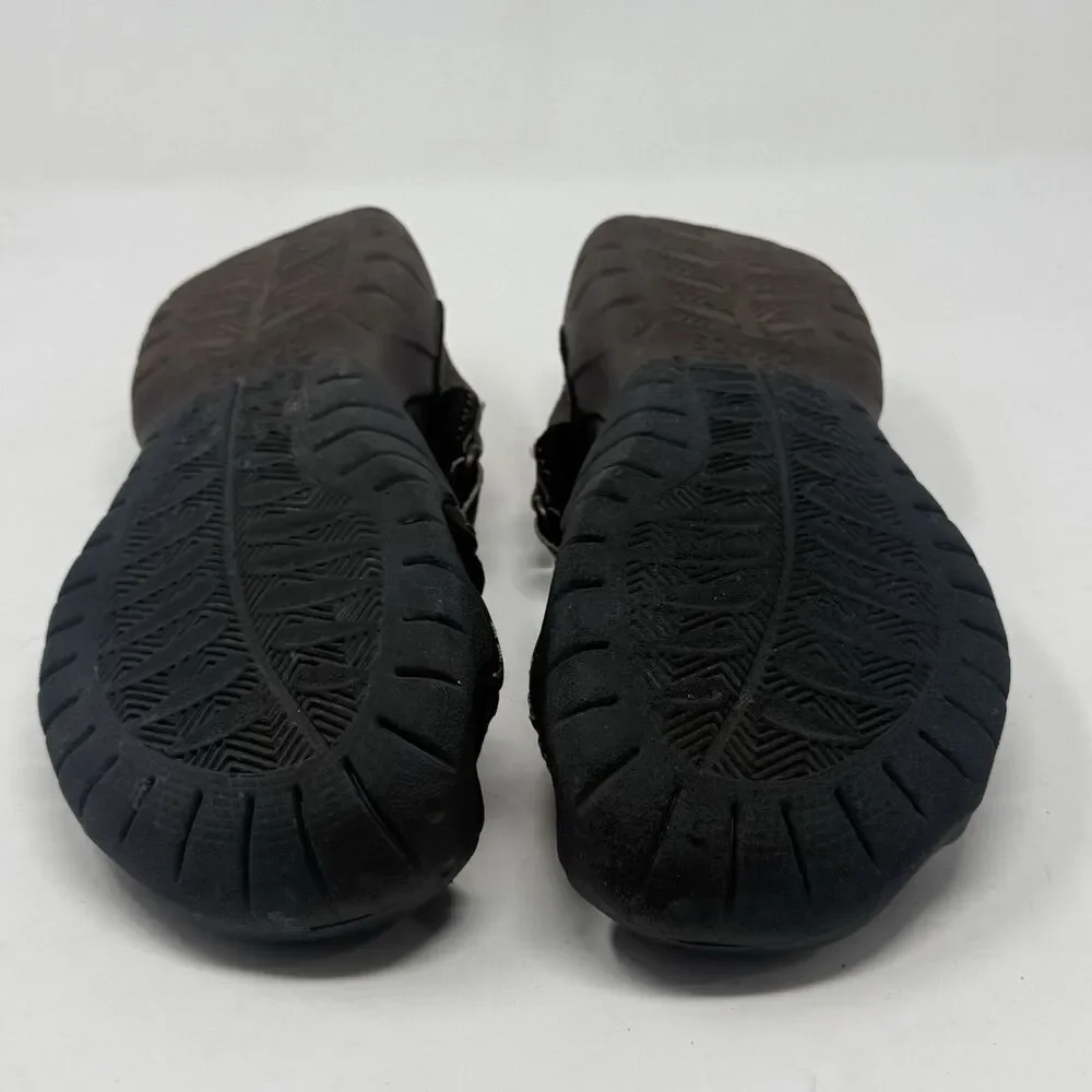 Crocs Swiftwater Mesh Deck Sandals Shoes Mens 10 Brown Fisherman Water Comfort